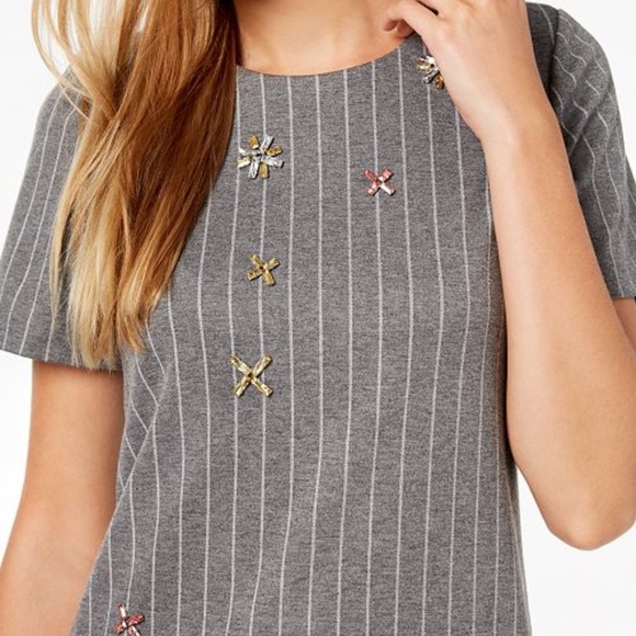 Calvin Klein Womens Embellished Mini Casual Dress - Picture 3 of 3